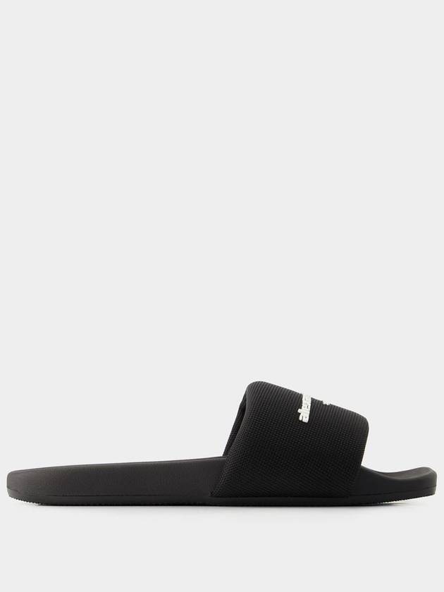 Pool Square Toe Slippers Black - ALEXANDER WANG - BALAAN 2