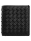 Intrecciato Small Folder Half Wallet Black - BOTTEGA VENETA - BALAAN 2