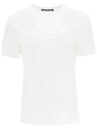 Face Patch Short Sleeve T-Shirt White - ACNE STUDIOS - BALAAN 2