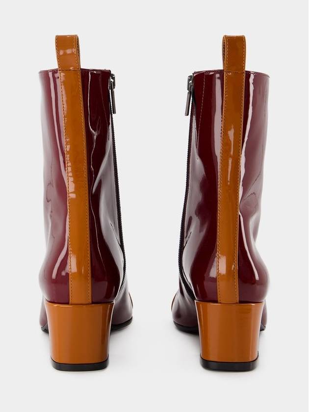 Audrey Boots - Carel - Patent Leather - Camel - CAREL - BALAAN 3