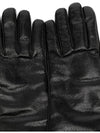 Men's Black Leather Wool Gloves - 1017 ALYX 9SM - BALAAN 4