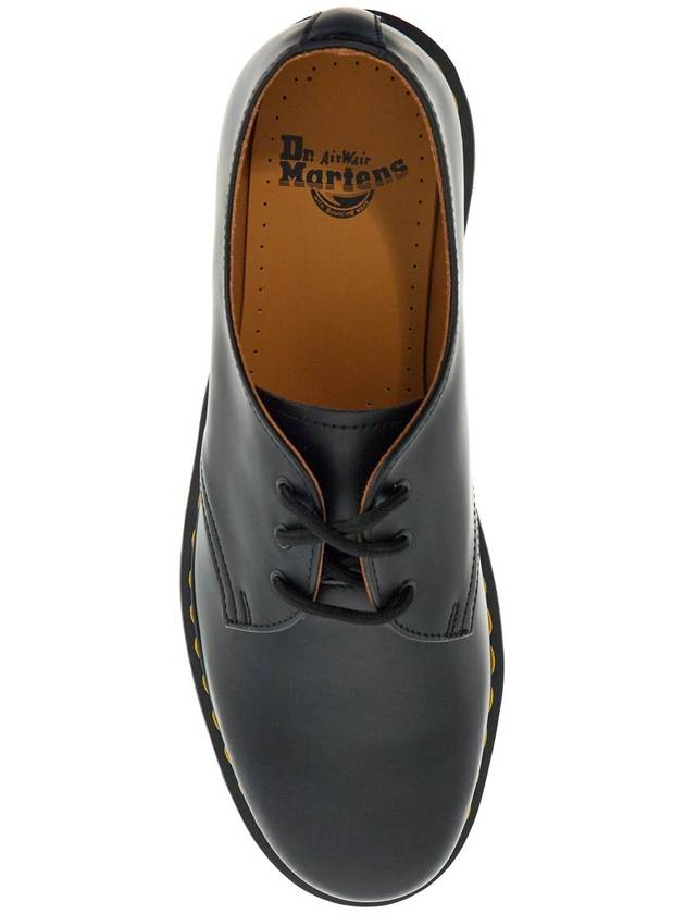 1461 Smooth 3 Hole Leather Loafers Black - DR. MARTENS - BALAAN 3