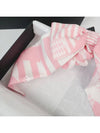 CC Logo Ribbon Stripe Silk Twilly Scrunch Hair Band Chouchou Gopchang Hair Band Scarf Bandeau AA8965 - CHANEL - BALAAN 6