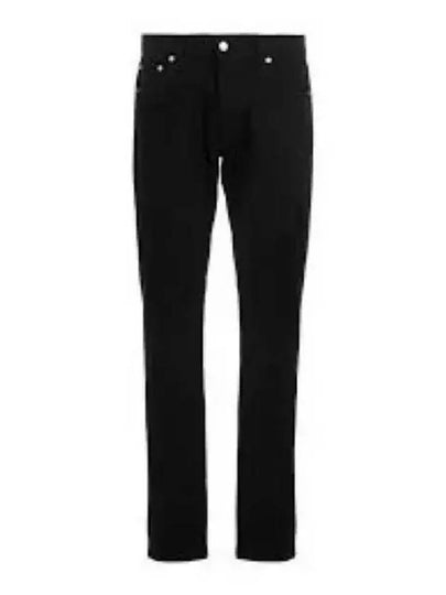 Embroidered Logo Jeans Black - ALEXANDER MCQUEEN - BALAAN 2