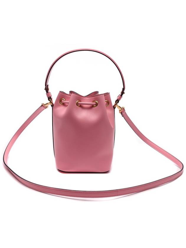 V Logo Signature Nappa Leather Bucket Bag Pink - VALENTINO - BALAAN 5