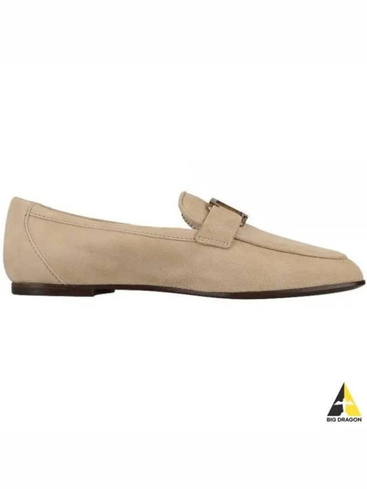 Women's T Timeless Logo Suede Loafers Brown - TOD'S - BALAAN 2