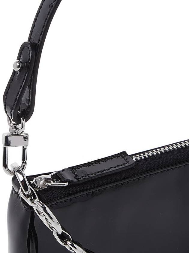 Shiny Rachel Mini Shoulder Bag Black - BY FAR - BALAAN 11