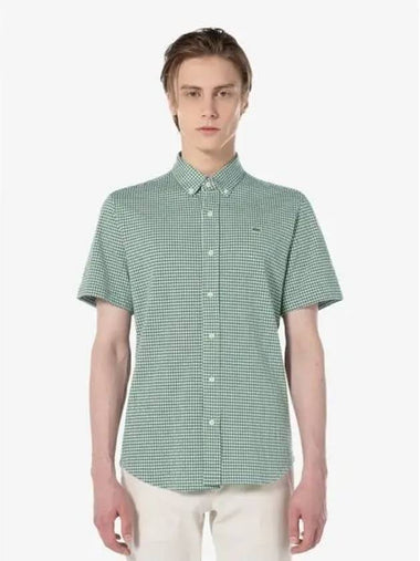 Men s short sleeve jersey check shirt CH339E 54G 132 Domestic product GQ2N24050887380 - LACOSTE - BALAAN 1