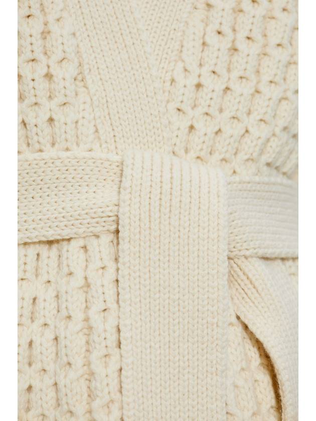 Alaïa Wool Cardigan, Women's, Cream - ALAIA - BALAAN 5