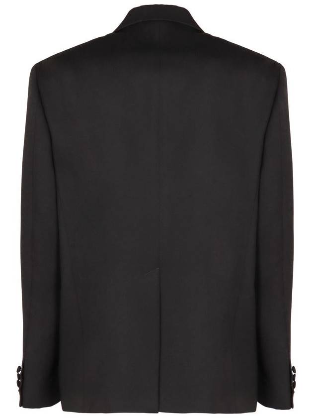 Round Interlocking G Button Wool Suit Black - GUCCI - BALAAN 4