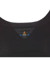 ORB Logo Knit Bra Black - VIVIENNE WESTWOOD - BALAAN 5