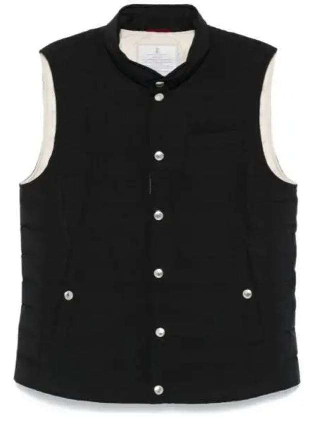 Zip-Up Down Vest Black - BRUNELLO CUCINELLI - BALAAN 2