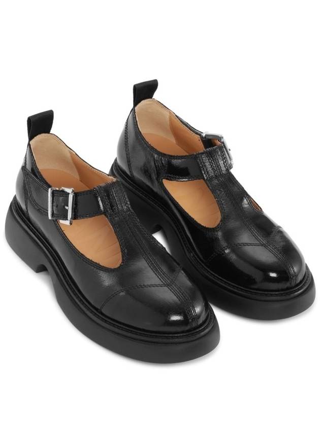 Cut-Out Buckle Loafers Black - GANNI - BALAAN 5