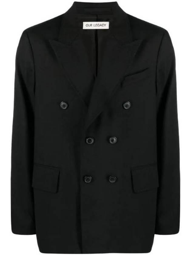 Unconstructed DB Blazer Jacket Black - OUR LEGACY - BALAAN 1