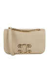 Triomphe Frame Calfskin Medium Shoulder Bag Nude - CELINE - BALAAN 1