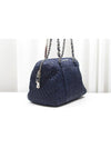 Blue Matera Leather Chain Tote Shoulder Bag - MIU MIU - BALAAN 5