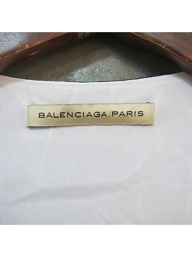 Navy white color dress - BALENCIAGA - BALAAN 3