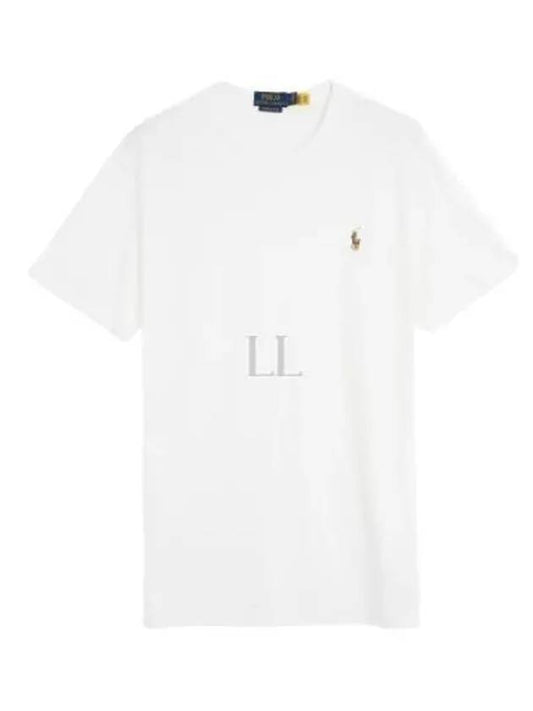 Pony Embroidered Logo Short Sleeve T-Shirt White - POLO RALPH LAUREN - BALAAN 2