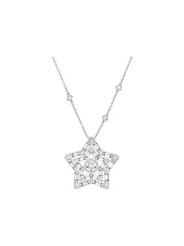 Stilla Star Pendant Necklace Silver - SWAROVSKI - BALAAN 2