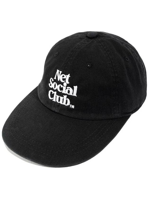 OG LOGO LONGVILLE CAP BLACK - NET SOCIAL CLUB - BALAAN 3