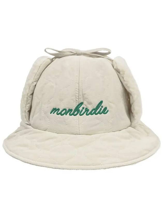 Earmuffs Padded Bucket Hat IVORY - MONBIRDIE GOLF - BALAAN 2