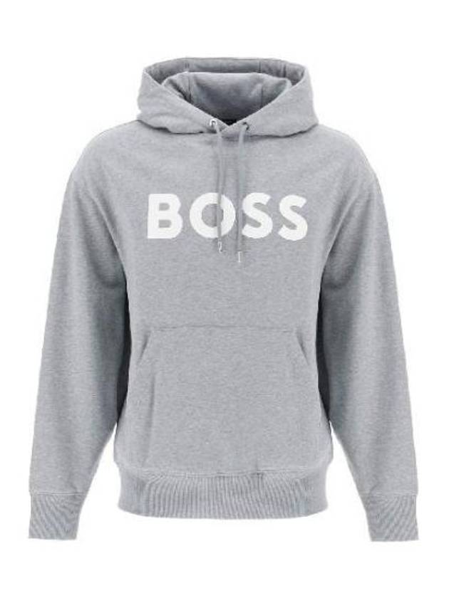 Sullivan Logo Hoodie Grey - HUGO BOSS - BALAAN 2