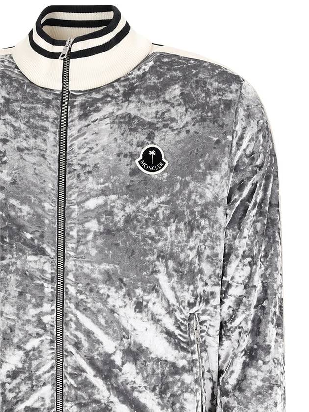 CHENILLE ZIP-UP SWEATSHIRT - MONCLER - BALAAN 3