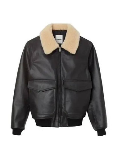 Sandro Men s Leather Aviator Jacket SHPBL00661 20 - SANDRO - BALAAN 1