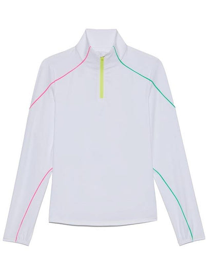 Women's Sun Shield Quarter Zip Long Sleeve T-Shirt White - G/FORE - BALAAN 2