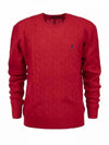 Embroidery Logo Pony Knit Top Red - POLO RALPH LAUREN - BALAAN 2