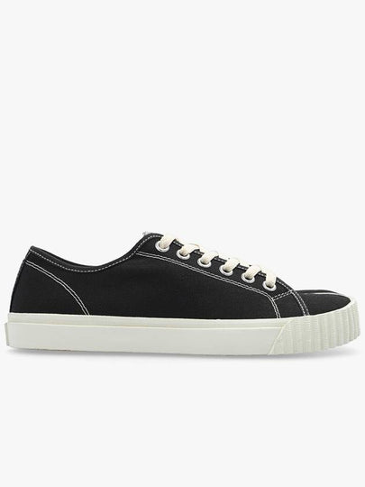 Tabi Cotton Low Top Sneakers Black - MAISON MARGIELA - BALAAN 2