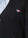 Tricolor Fox Patch Classic Cardigan Black - MAISON KITSUNE - BALAAN 7