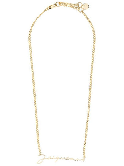 La Chain Signature Logo Chain Necklace Gold - JACQUEMUS - BALAAN 2