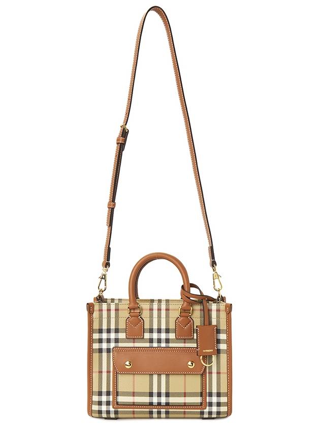 Freya Mini Tote Bag Brown Archive Beige - BURBERRY - BALAAN 7