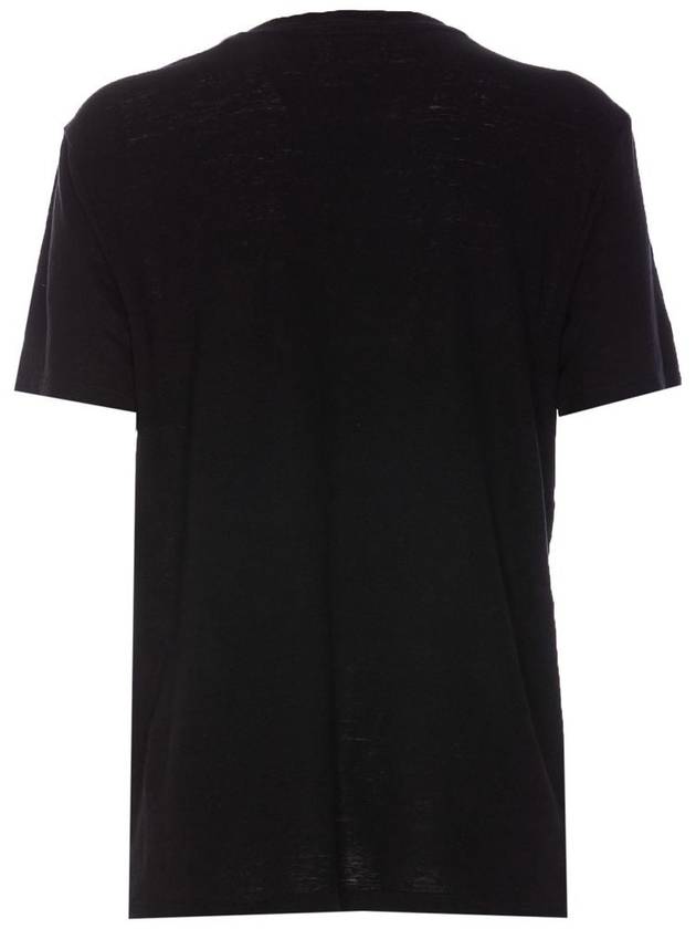 Zewel Logo Short Sleeve T Shirt Black - ISABEL MARANT ETOILE - BALAAN 3