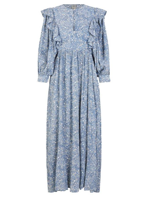 Alona viscose long dress blue - BAUM UND PFERDGARTEN - BALAAN 1