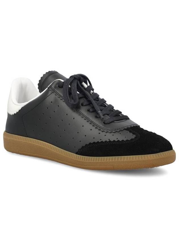 Bryce Logo Tab Low Top Sneakers Black - ISABEL MARANT - BALAAN 3