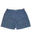 Men's Logo Patch Nylon Swim Shorts Blue - STONE ISLAND - BALAAN 2