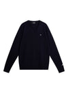 Lymann V-Neck Wool Knit Top Navy - J.LINDEBERG - BALAAN 1