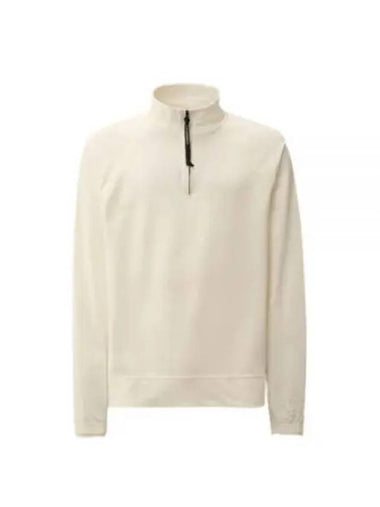 CP Company Light Fleece Polo Sweatshirt 17CMSS071A 002246G 103 - CP COMPANY - BALAAN 1