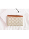 Logo Print Triomphe Canvas Card Holder Grey - CELINE - BALAAN 4