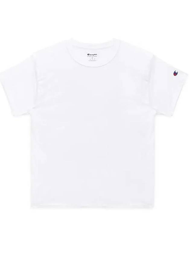 Logo Wappen Short Sleeve T-Shirt White - CHAMPION - BALAAN 5