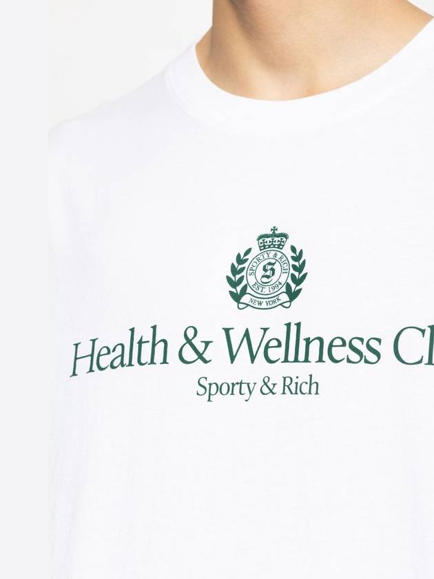 Sporty & Rich T-shirt From The H&W Crest Collection, Unisex, White - SPORTY & RICH - BALAAN 7