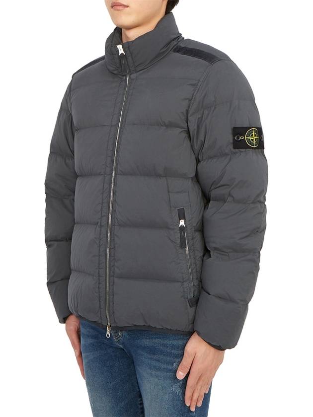 Seamless Tunnel Nylon Down Padding  Lead Gray - STONE ISLAND - BALAAN 4