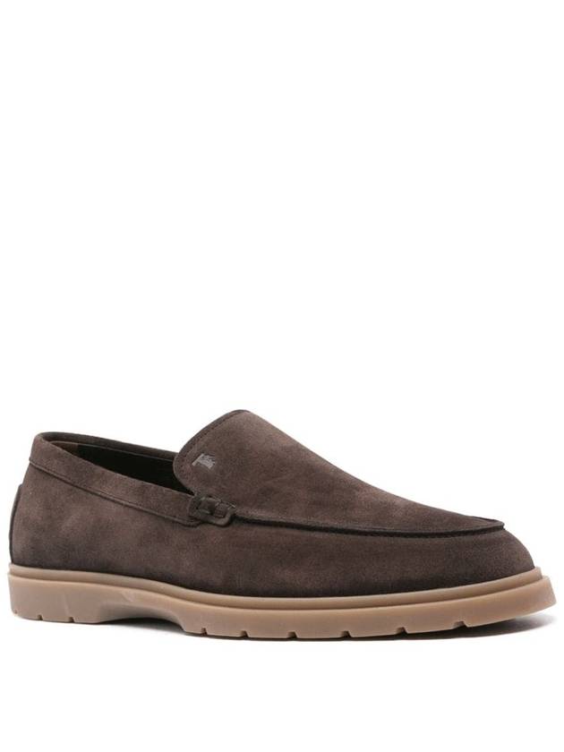 Suede Slipper Loafers Brown - TOD'S - BALAAN 3