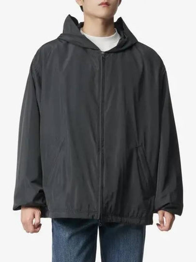 Logo Print Hooded Windbreaker Black - BALENCIAGA - BALAAN 2