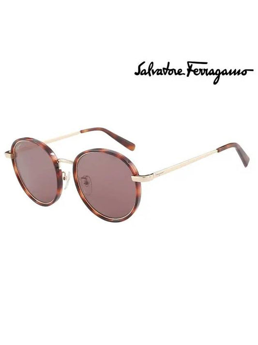 Eyewear Round Sunglasses Brown - SALVATORE FERRAGAMO - BALAAN 2