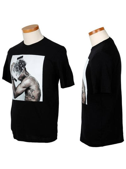 Tattoo Sculpture Short Sleeve T-Shirt Black - NEIL BARRETT - BALAAN 2