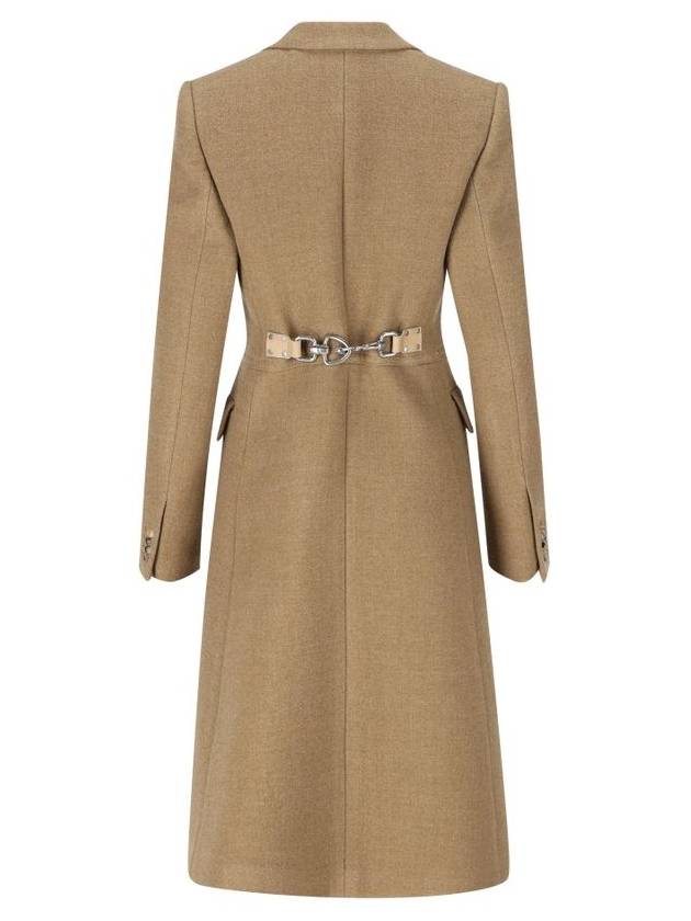 Tailored Wool Single Coat Straw - BURBERRY - BALAAN 3