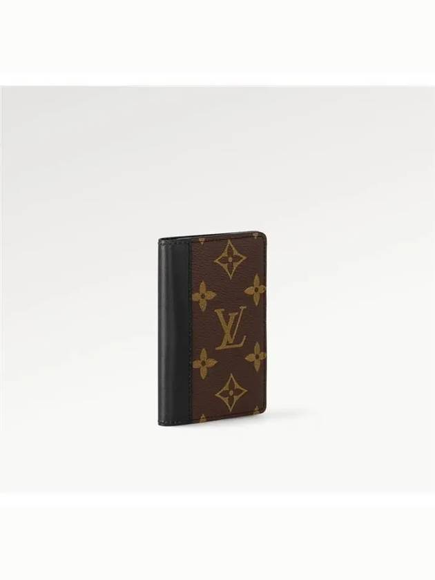 Pocket Organizer Macassa Card Wallet Brown Black - LOUIS VUITTON - BALAAN 3